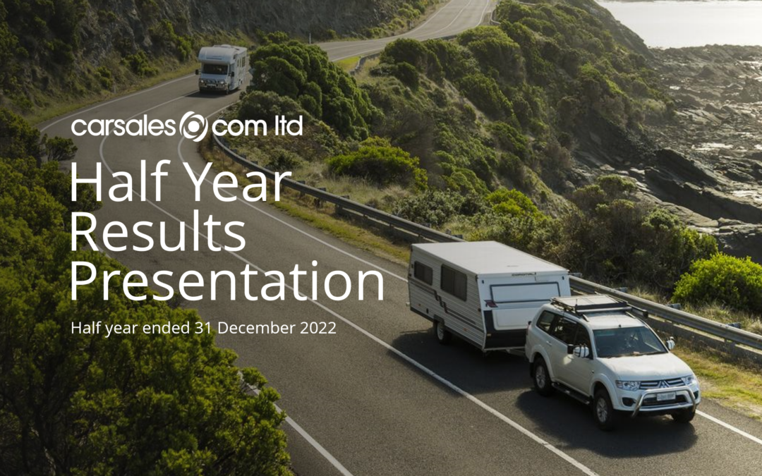 H1 FY23 Results Presentation