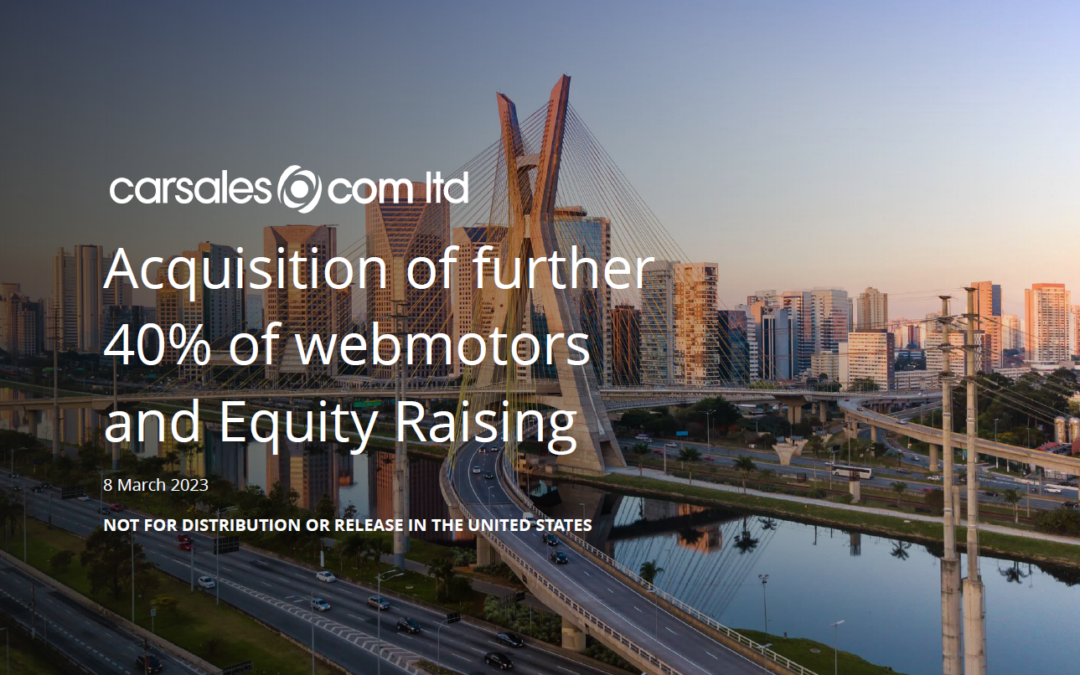 Investor Presentation – Acquisition and Entitlement Offer